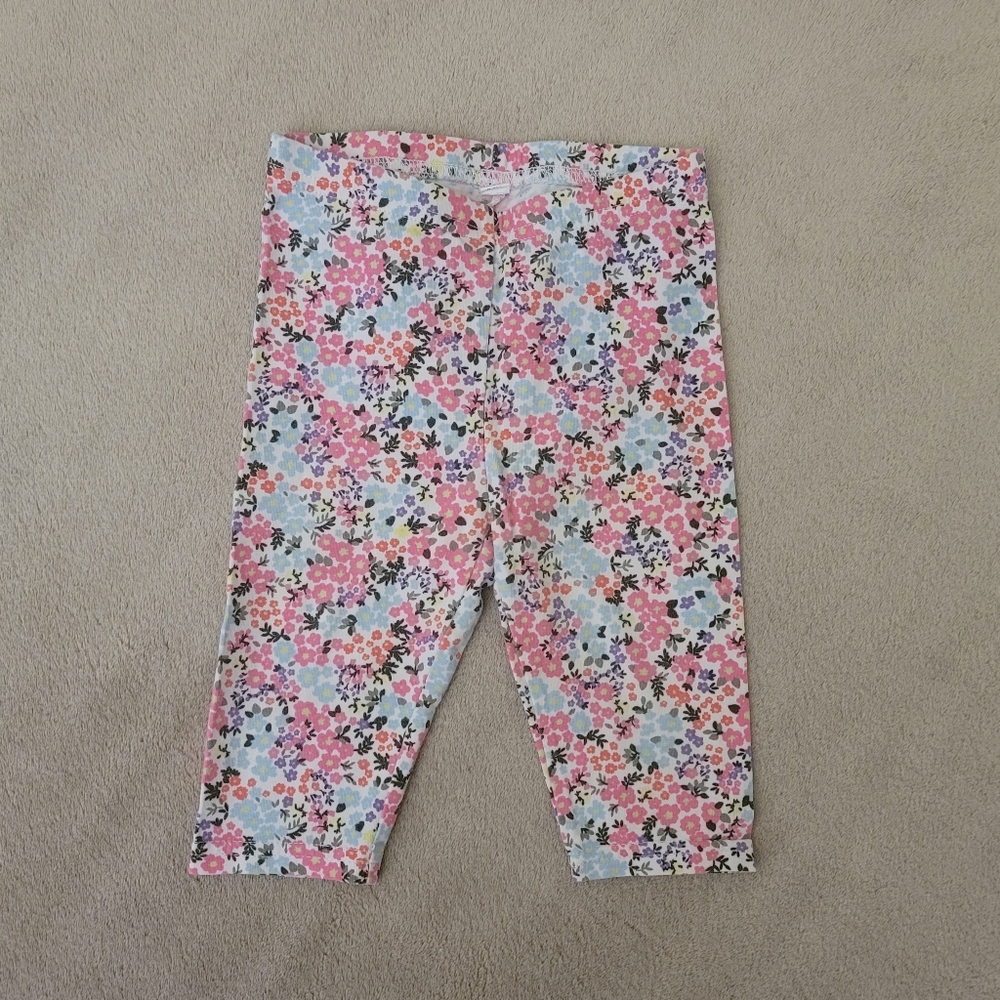 The Children's Place Girl Pink/Blue/Purple/Floral Kids Leggings Size 18 Months